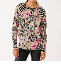 Lilly Pulitzer Salima Crew Neck Sweater in rutabaga el morocco - women's sweater