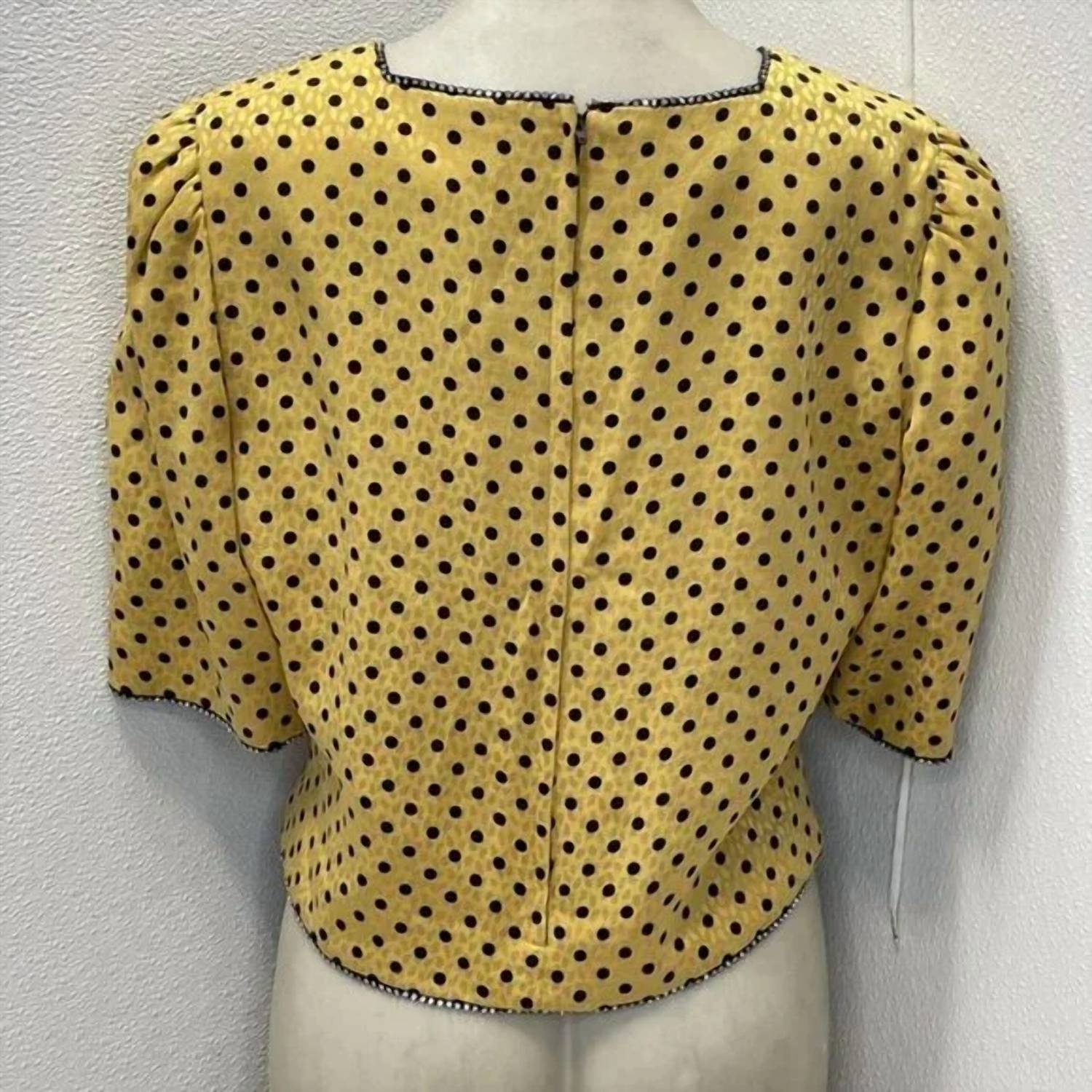 Diane Dickinson For Gentillesse - Women's Vintage Polka Dot Blouse