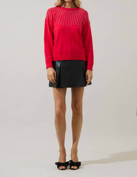 Sugarlips - Shanice Rhinestone Knit Crew Sweater