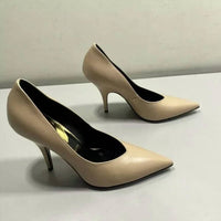 Patrizia Pepe Womens Scarpe Pointed Toe Slip-on Pumps in tan - women's heels - alternate view