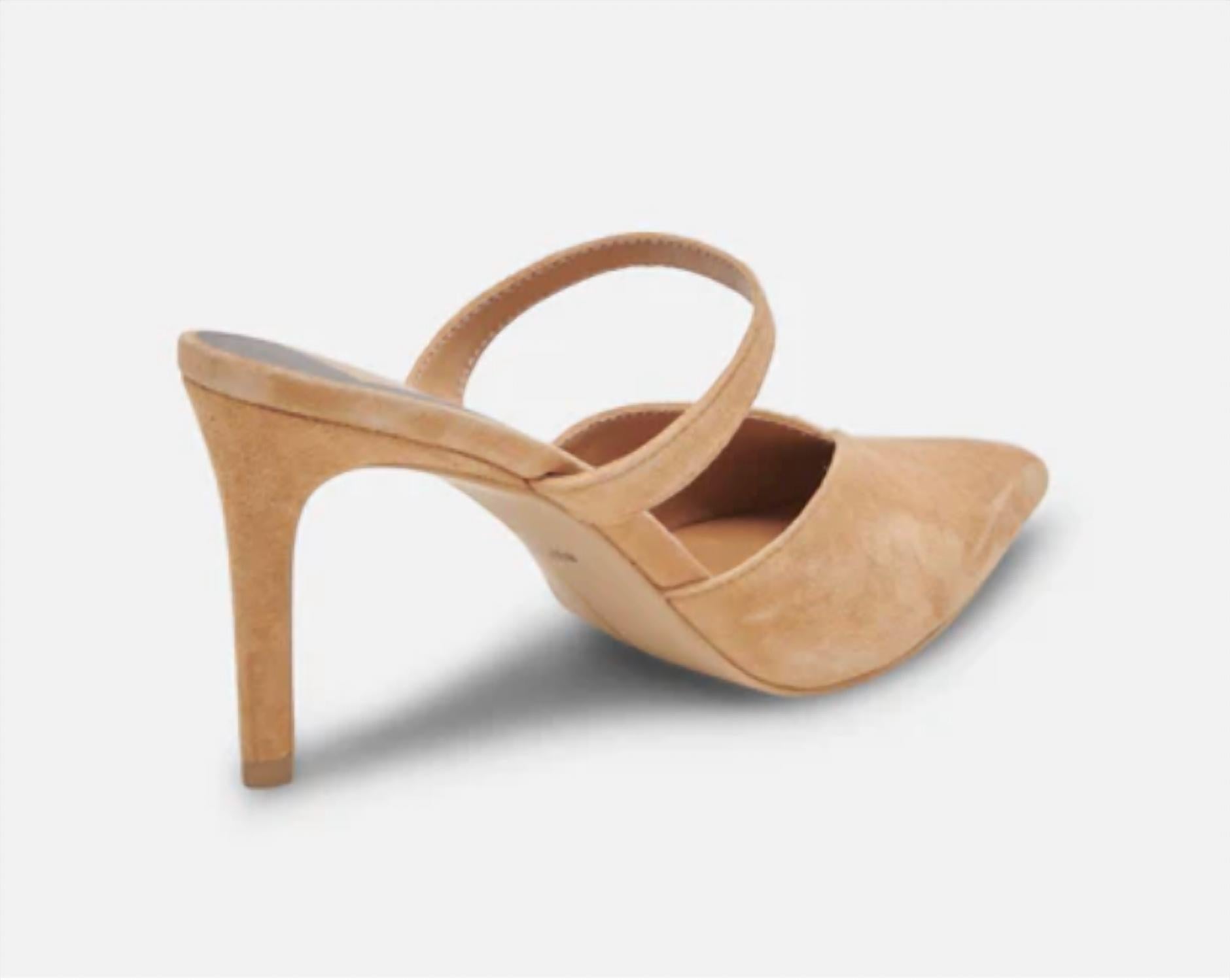 Dolce Vita Women's Kanika Suede Heel in tan - women's heels - alternate view