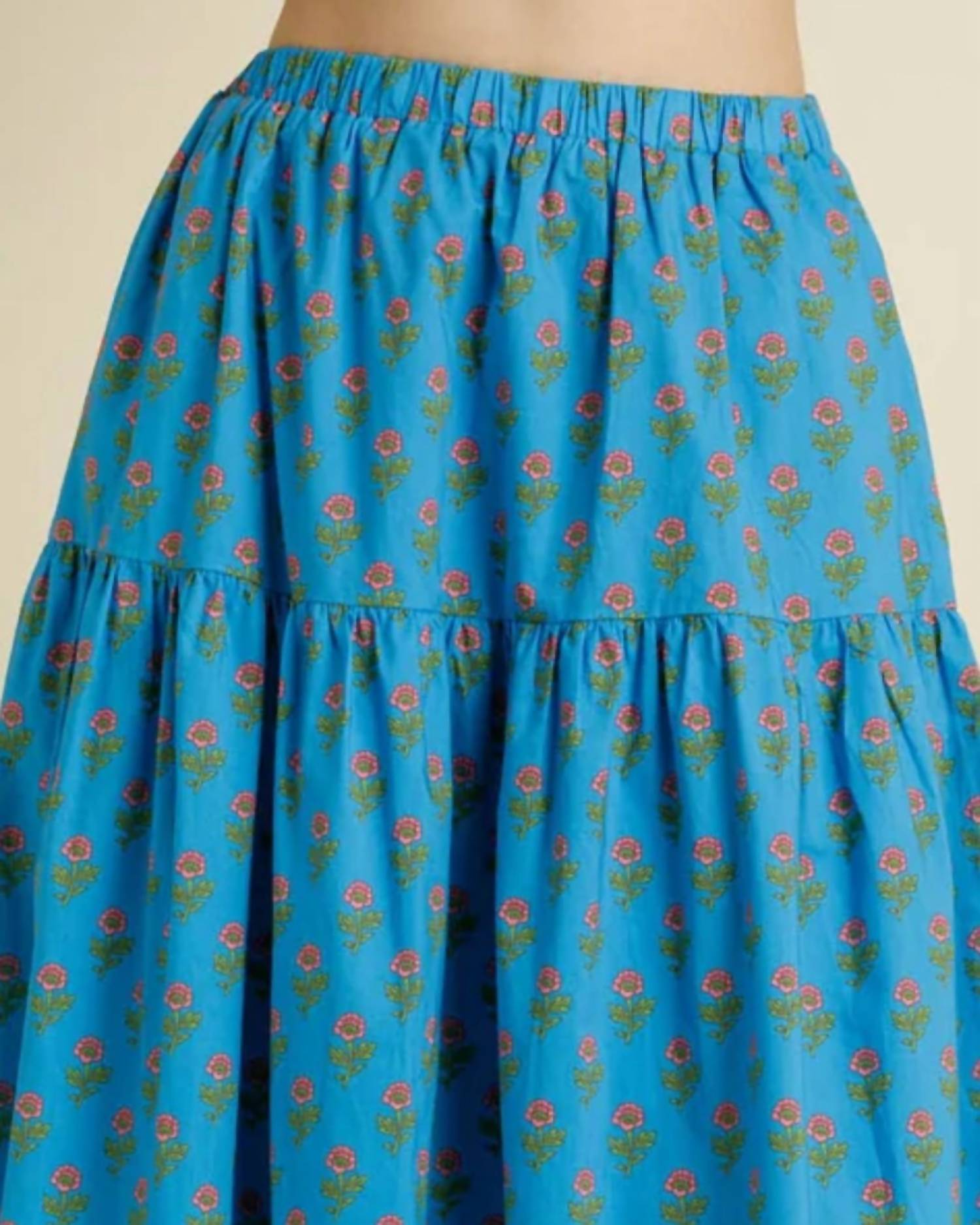 Aureum - Printed Midi Skirt