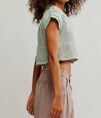 Free People - Lily Crop Crochet Cardigan