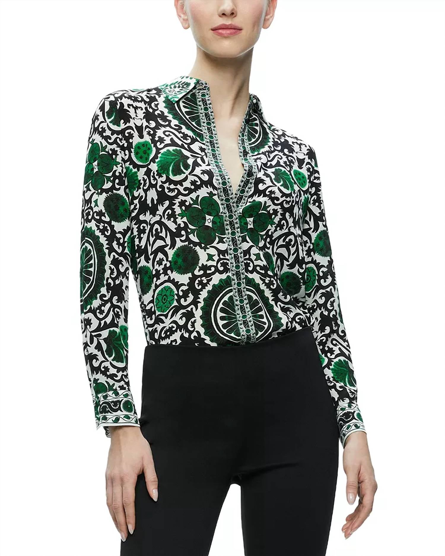 Alice + Olivia - Willa Placket Top