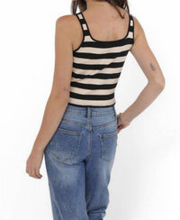 Sadie & Sage - Soul Sisters Striped Rib Knit Tank