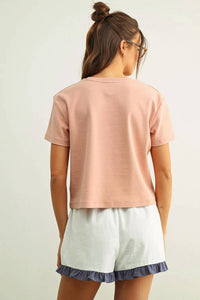 Miou Muse - Sunday Brunch Embroidered Tee