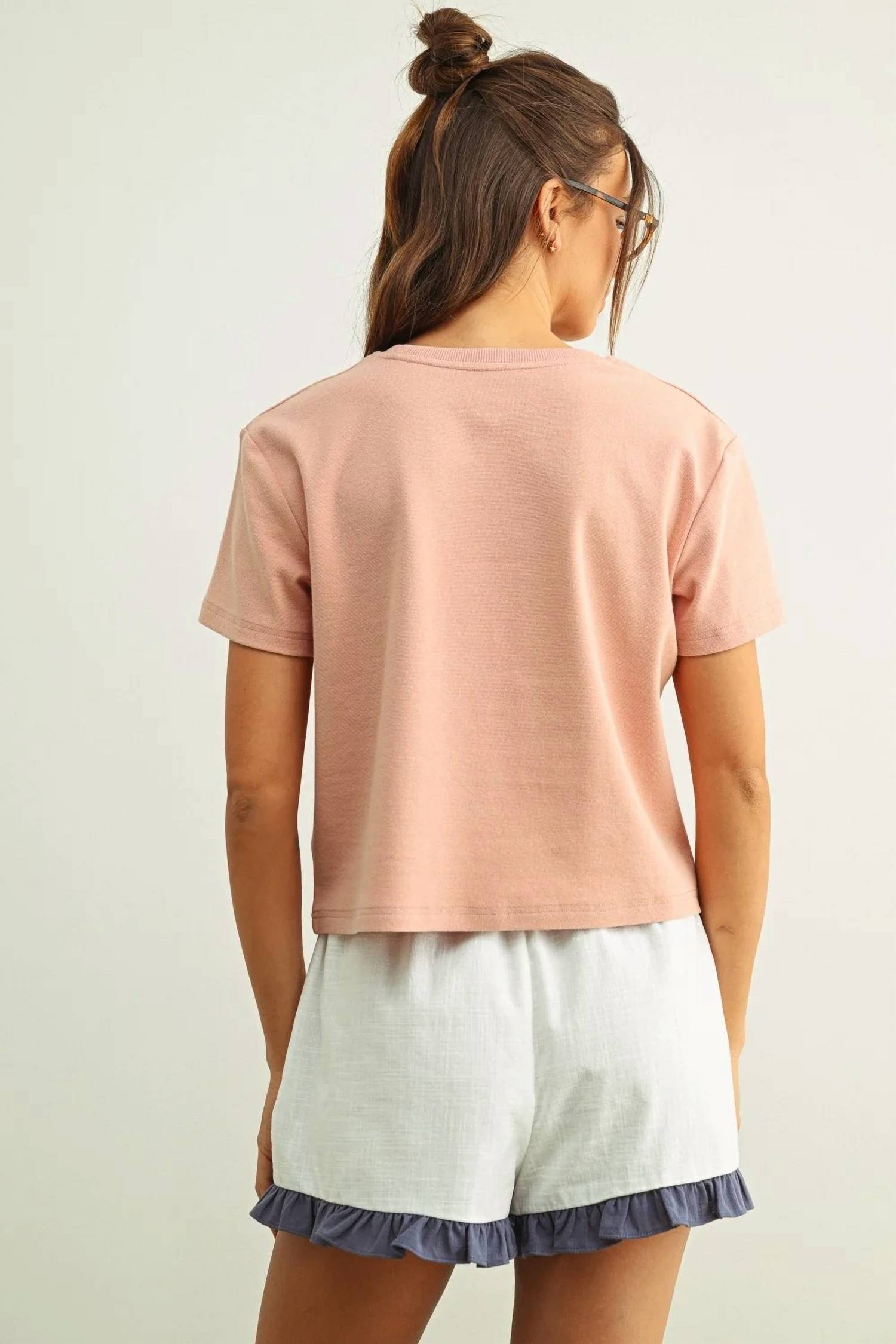 Miou Muse - Sunday Brunch Embroidered Tee