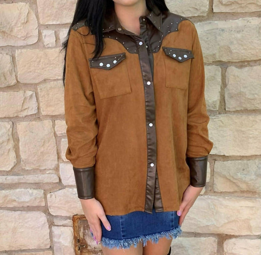 Suede Western Shirt