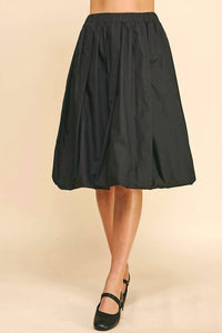 Pinch - Bubble Hem Knee Skirt
