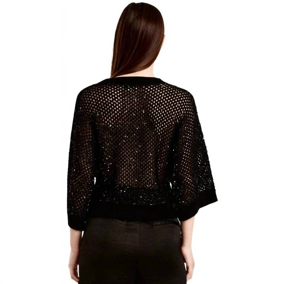 Another Love - Rosalia Knitted 3/4 Sleeve Sequence Sweater