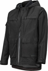 MARMOT Men's Bennu Parka Jacket in black - men's jacket - detail view