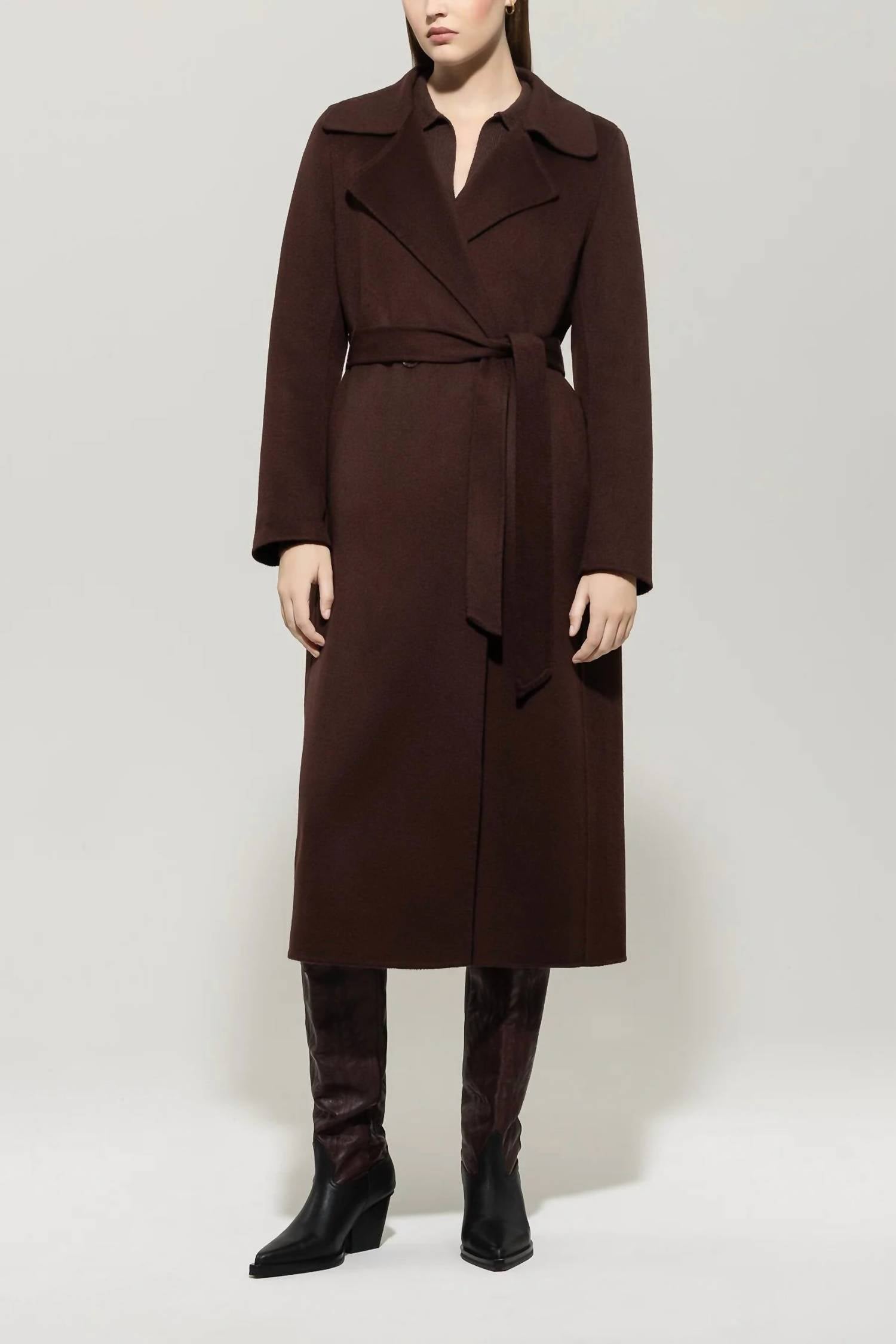 Luisa Cerano - Double-face Coat With Belt