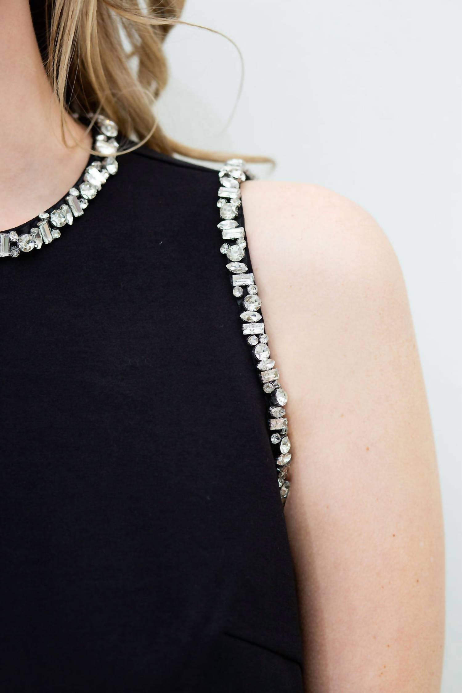 Lucy Paris - Meghan Crystal Trim Top