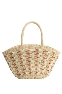 Melie Bianco - Women's Lisbon Straw Vegan Tote Bag