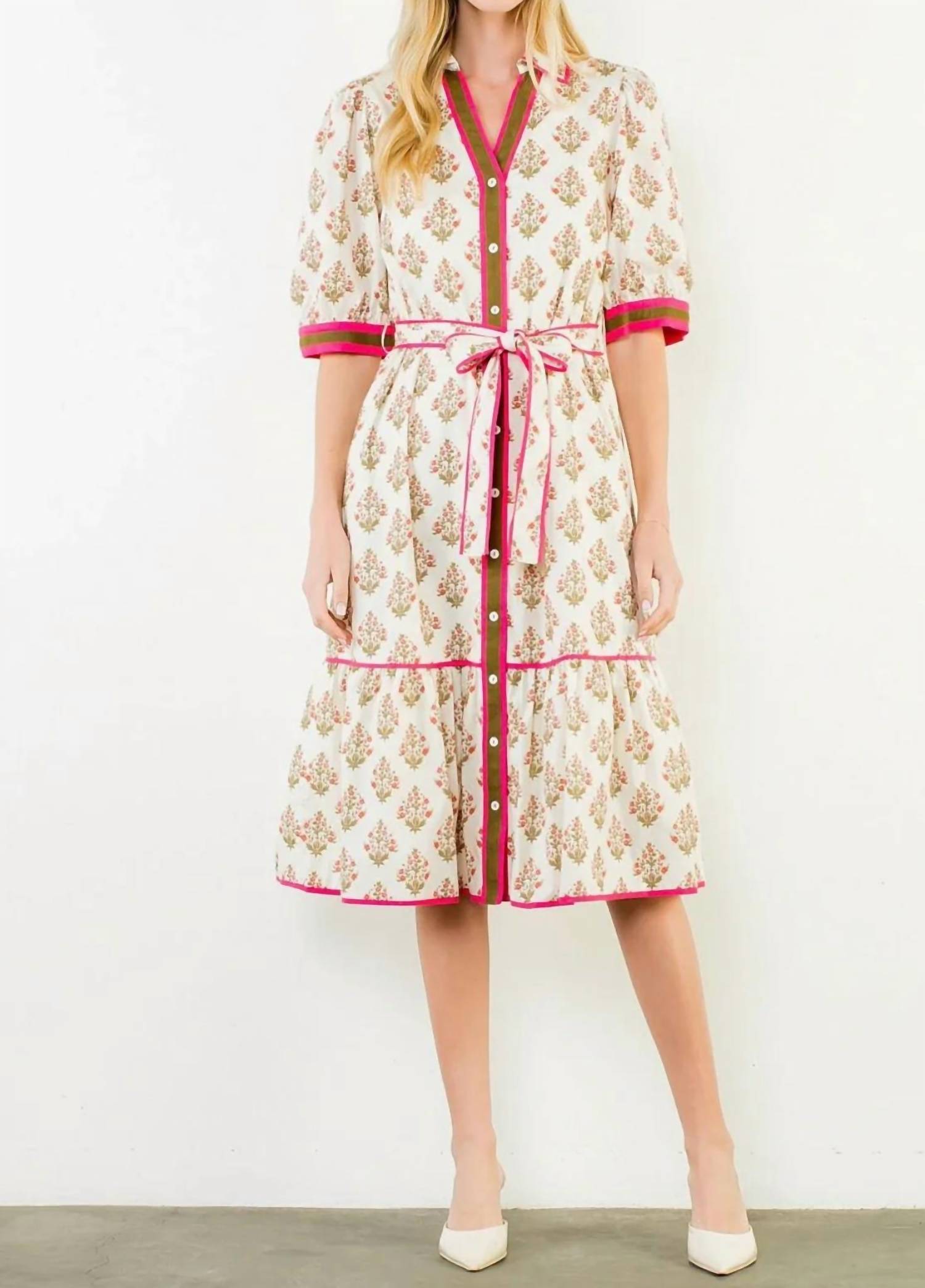 Thml - Jodie Floral Collared Dress