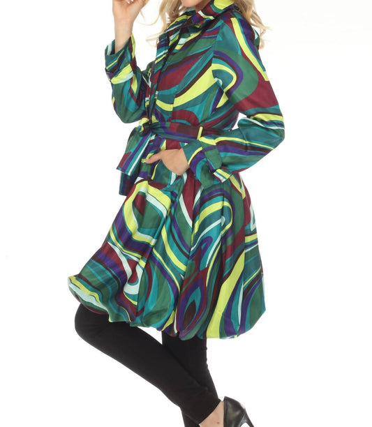 Samuel Dong - Belted Water Resistant Bubble Trench Coat