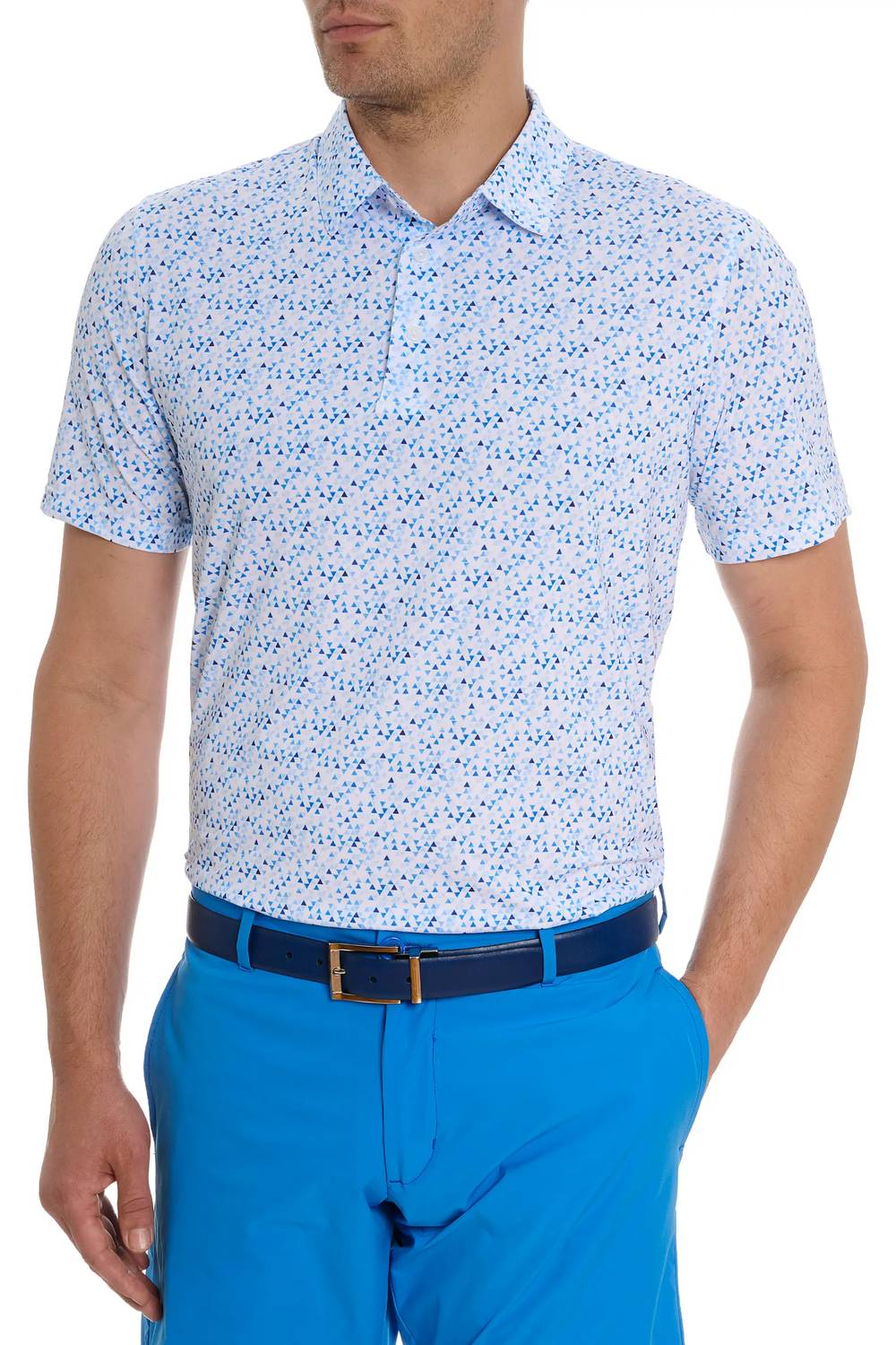Robert Graham - Calder Geo Print Performance Golf Polo
