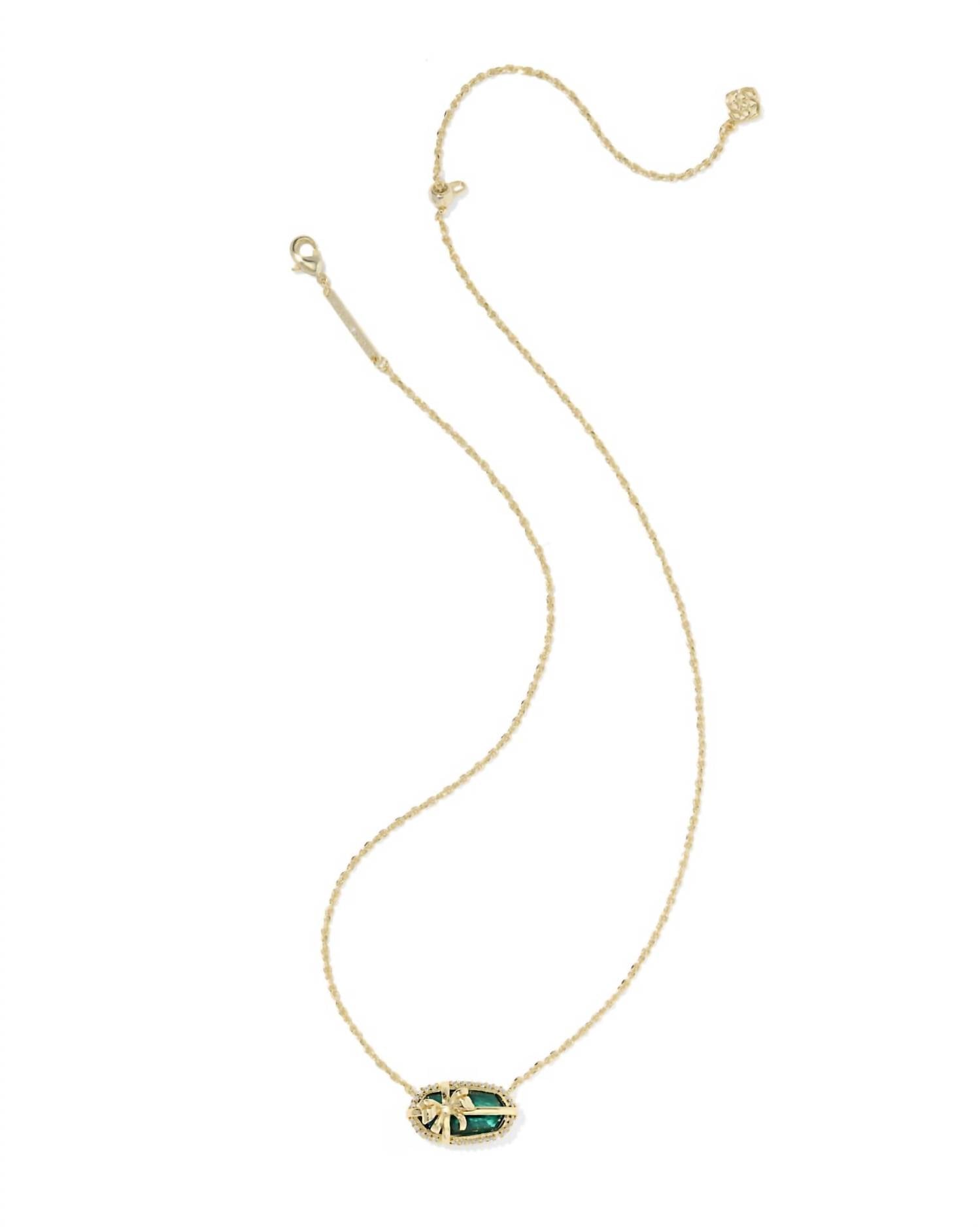 Kendra Scott - Women's Elisa Bow Short Pendant Necklace