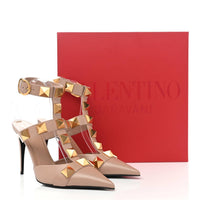 Valentino Garavani - Women's Roman Stud Leather Ankle Strap Pump