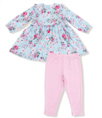 ANGEL DEAR Girl's Smocked Dress And Legging Set in charlotte floral - item