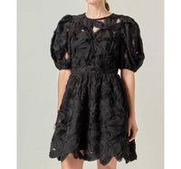 English Factory - Flower Embellished Mini Dress