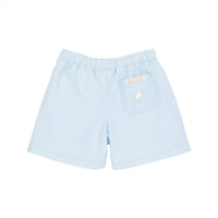 The Beaufort Bonnet Company Kids Shelton Shorts in buckhead blue duck - kids' shorts - alternate view