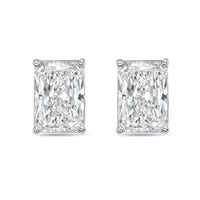 Diana M Jewels - Women's Radiant Lab-grown Diamond Stud Earrings (9.00 Tcw) - Elegant Plus