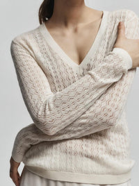 Saint Art - Wren Pointelle Knit Sweater
