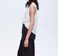 ATM Cotton Poplin Cargo Pant in black - women's pants - alternate view