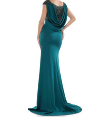 Colors Dress - Beaded Shoulder Gown
