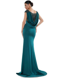 Colors Dress - Beaded Shoulder Gown