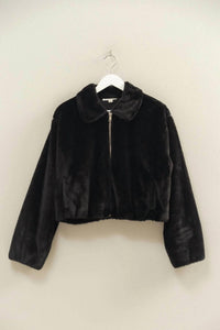 Hyfve - Faux Fur Zip Up Jacket