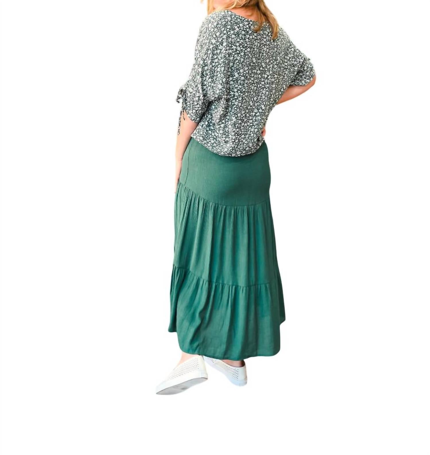 Papillon - Tiered Crinkled Skirt