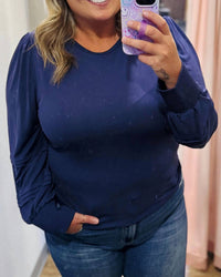 Another Love - Anika Long Sleeve Pleated Top