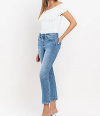 Vervet By Flying Monkey - Raven High Rise Slim Straight Jeans