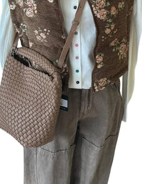 So Me Women's Floral Vest in brown - women's jacket