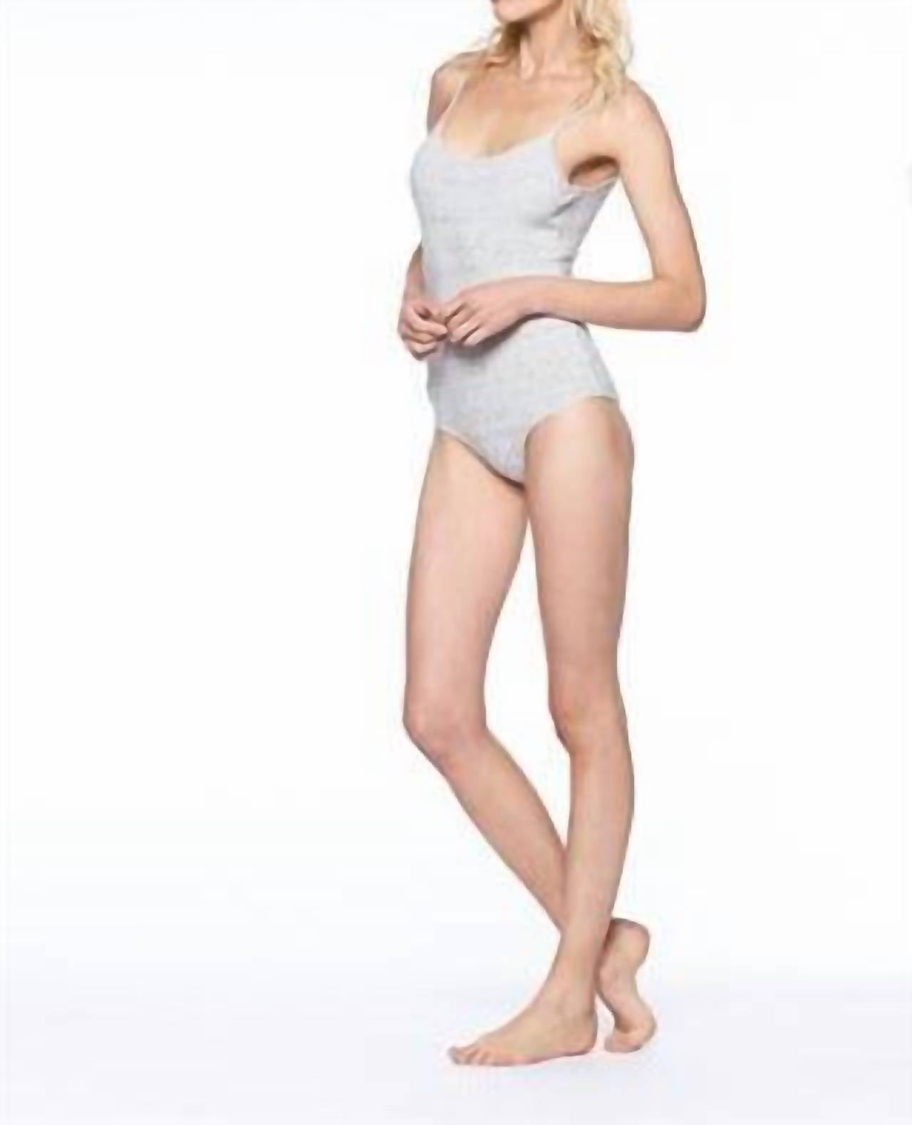 David Lerner - Heavy Rib Knit Tank Bodysuit