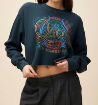 Daydreamer - Queen Keep Yourself Alive Cut Off Sweatshirt