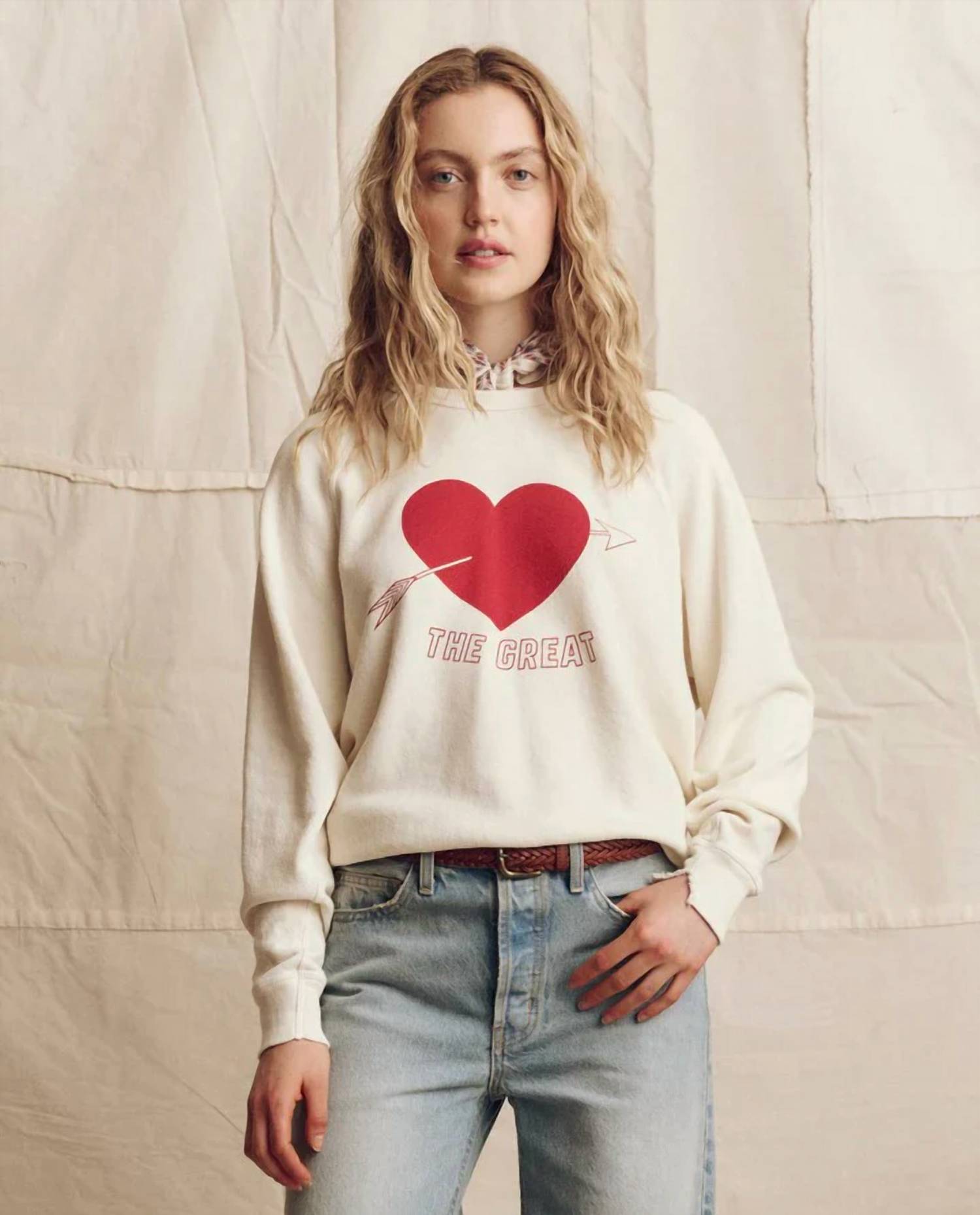 The Great. - The College Sweatshirt With Heart Graphic