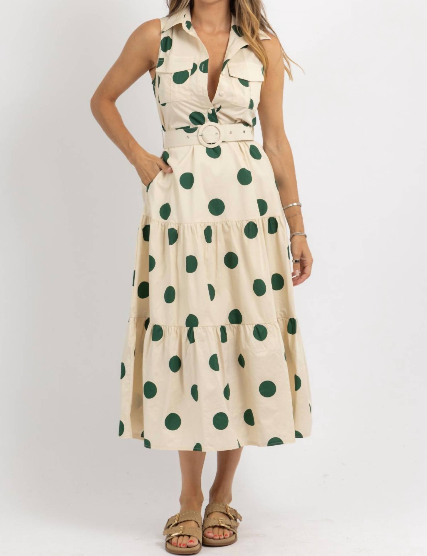Tea & Cup - Tatum Tiered Midi Dress