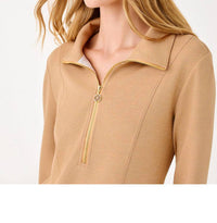 Lilly Pulitzer - Eleni Half Zip Pullover Long Sleeve Dress