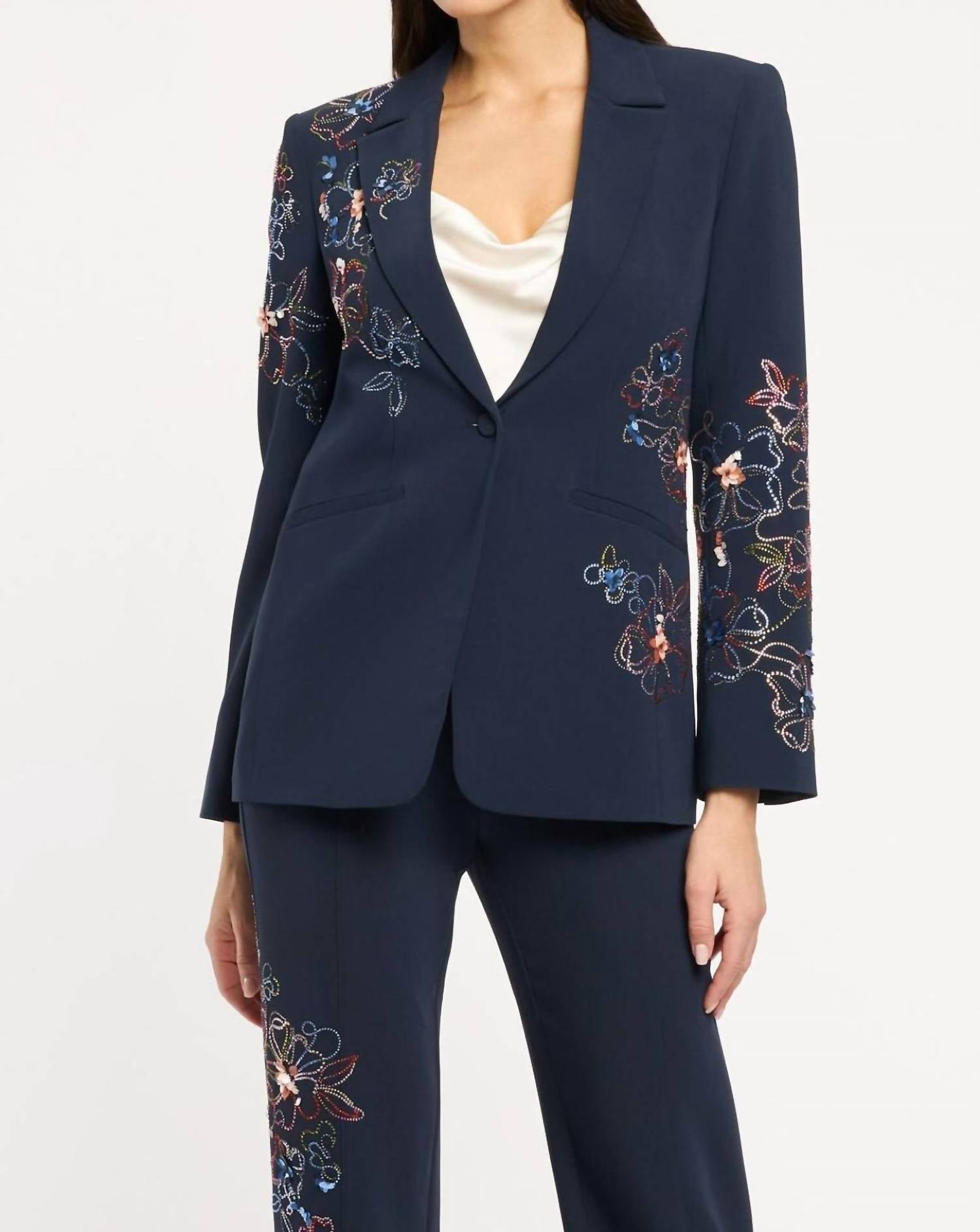 Cinq A Sept - Blooming Linework Karlie Blazer