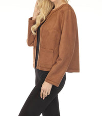 Joseph Ribkoff - Scuba Suede Long Sleeve Jacket