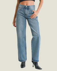 Just Black Denim - Relaxed Straight Jeans