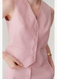Exquise - Waist-fitted Linen Vest