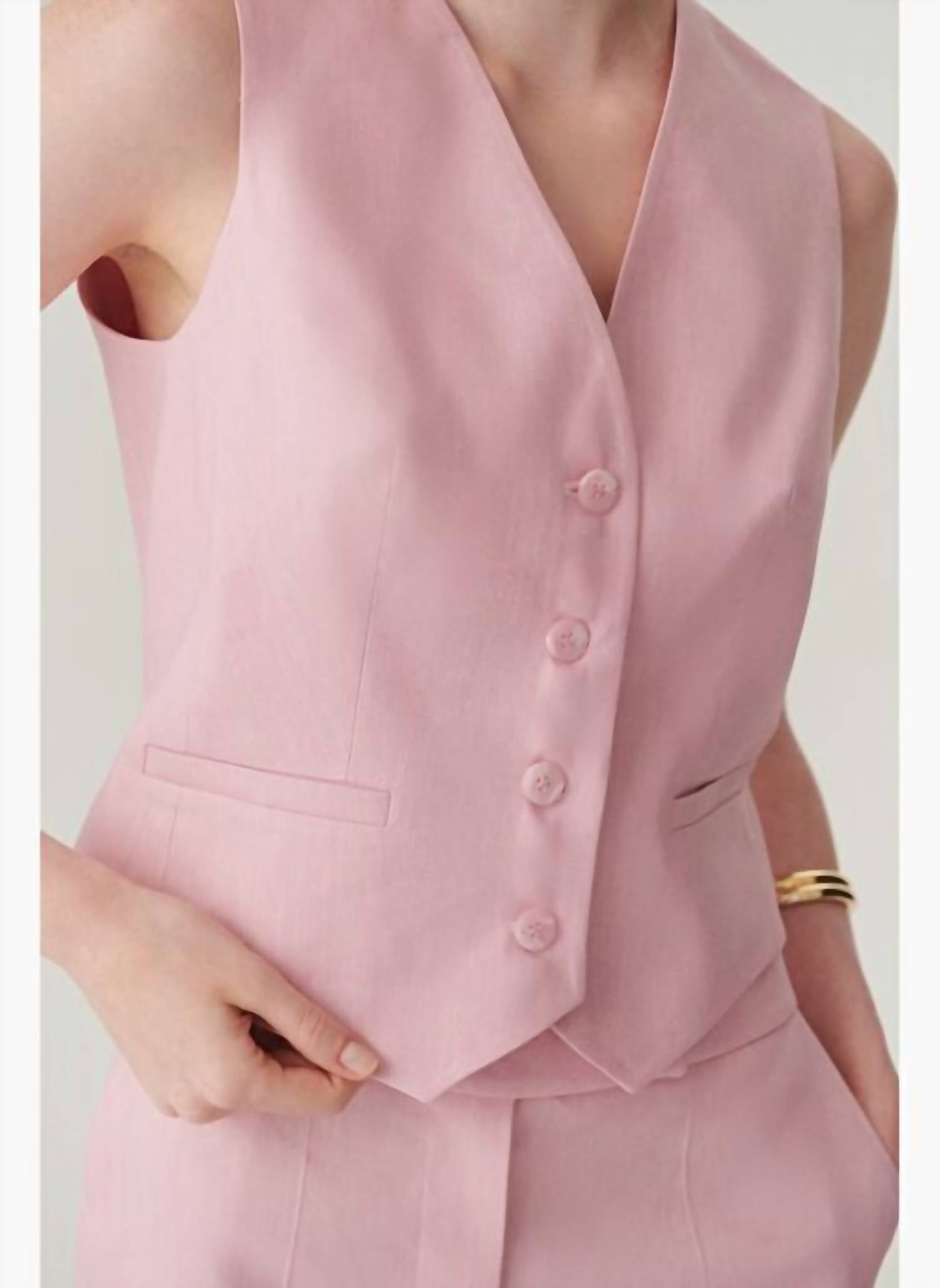 Exquise - Waist-fitted Linen Vest