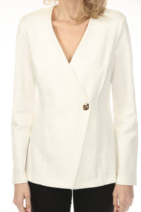 Joseph Ribkoff - Crossover Front V-neck Jacket