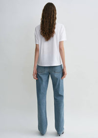 TOTEME Low Straight Denim Jean in true vintage - women's jeans - detail view