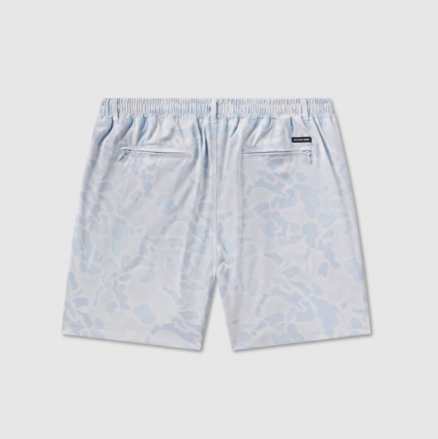 Southern Marsh Men's Billfish Lined Performance Shorts in mist blue - men's shorts - alternate view