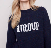 Charlie B - Nep Yarn Mock Neck Amour Sweater